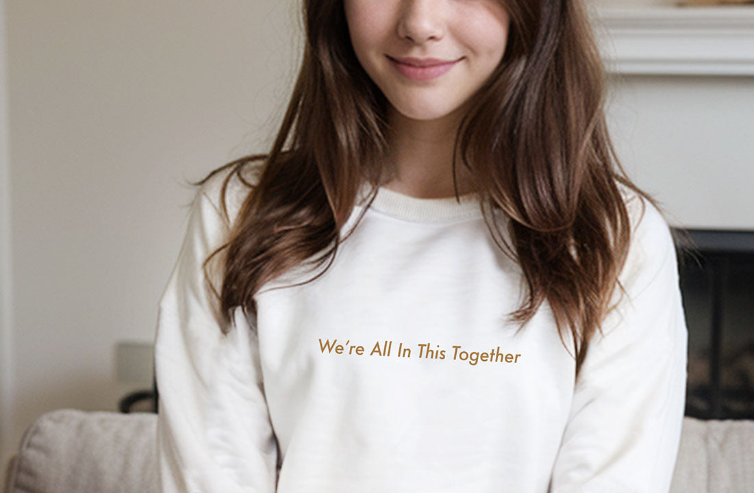 We're All In This Together Women's Oversized Organic Cotton Sweatshirt