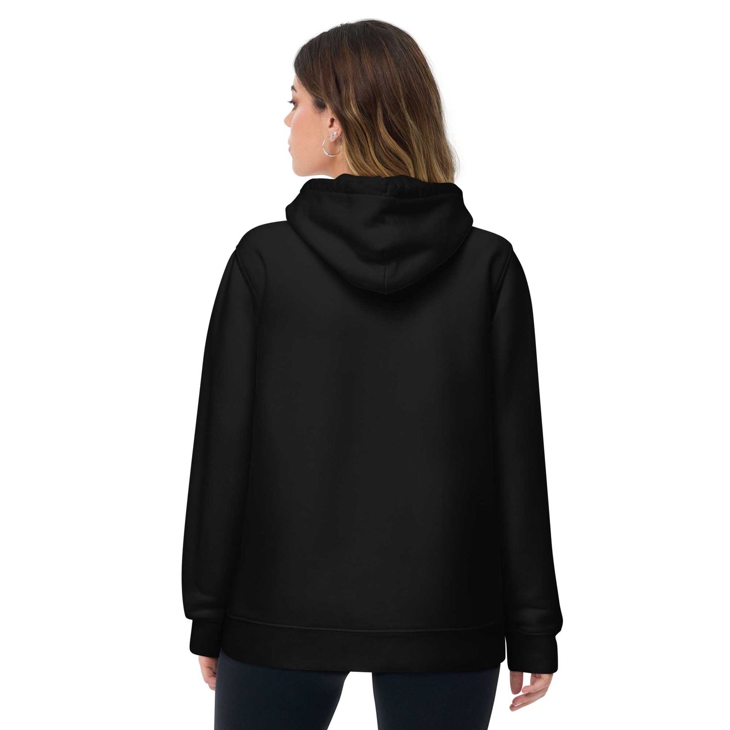 Women black motivational hoodie with inspirational quote, "Yes You Can."