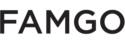 FAMGO Wear logo in landscape format