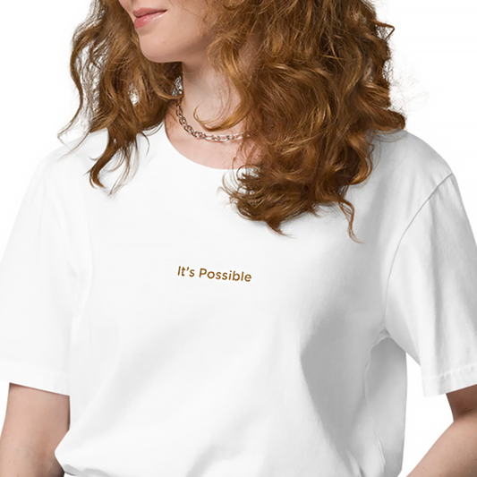 It's Possible Women's Oversized 100% Organic Cotton T-Shirt
