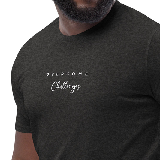 Overcome Challenges Men's 100% Organic Cotton T-Shirt