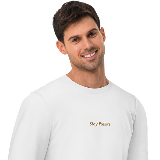 Stay Positive Men's Organic Cotton Sweatshirt