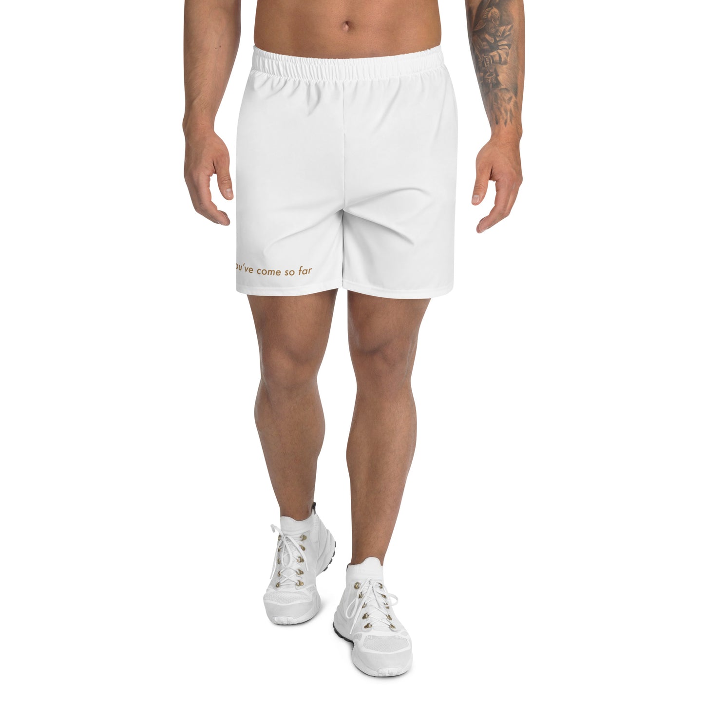 You've Come So Far Men's Recycled Inspirational Athletic Shorts