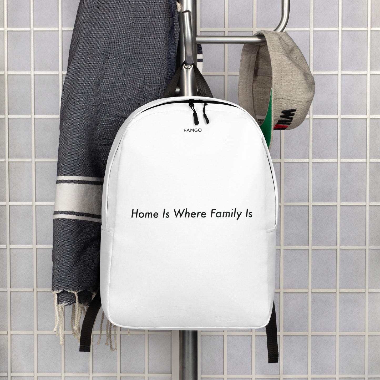 Home Is Where Family Is Minimalist Backpack