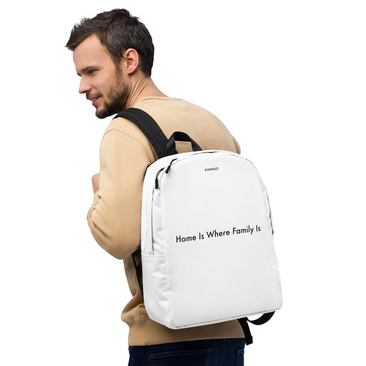 Home Is Where Family Is Minimalist Backpack