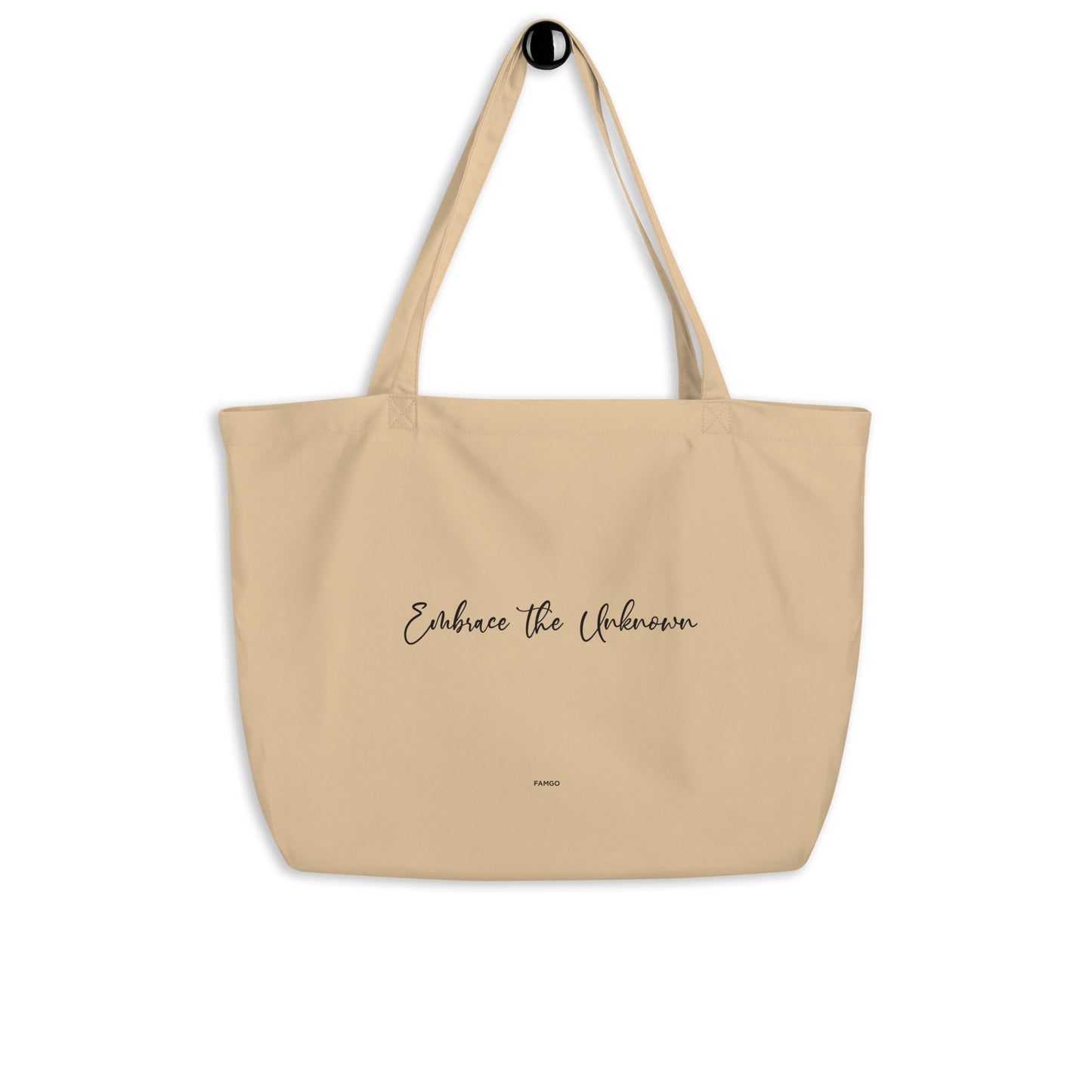 Embrace The Unknown Large 100% Organic Cotton Tote Bag