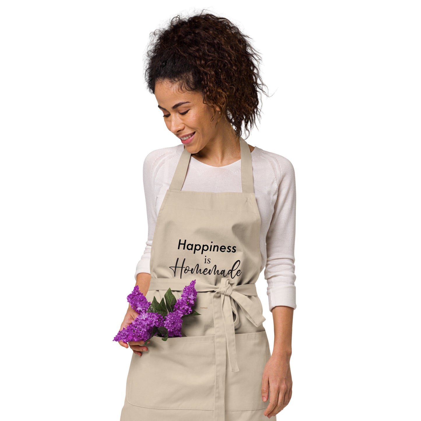 Happiness Is Homemade 100% Organic Cotton Apron