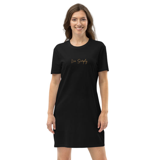 Live Simply Women's 100% Organic Cotton T-Shirt Dress Loungewear