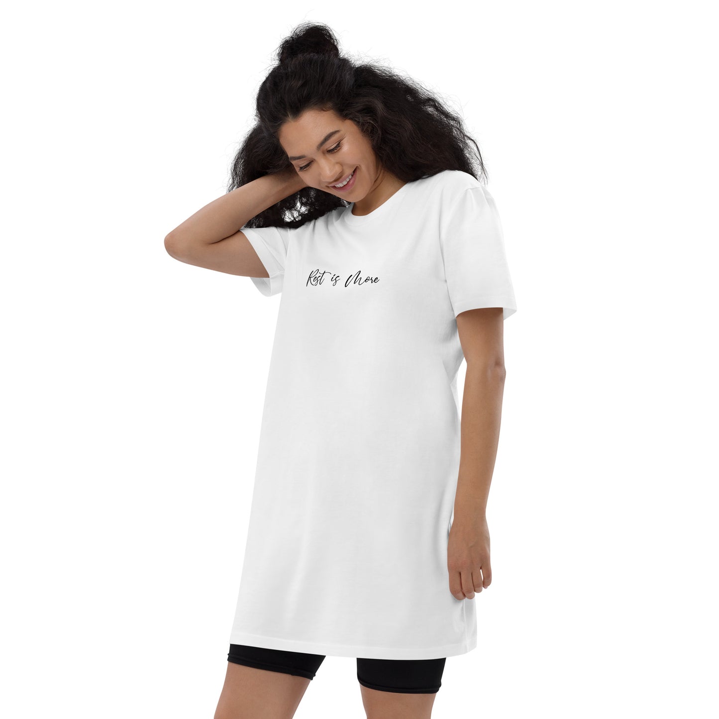 Rest Is More Women's 100% Organic Cotton T-Shirt Dress Loungewear