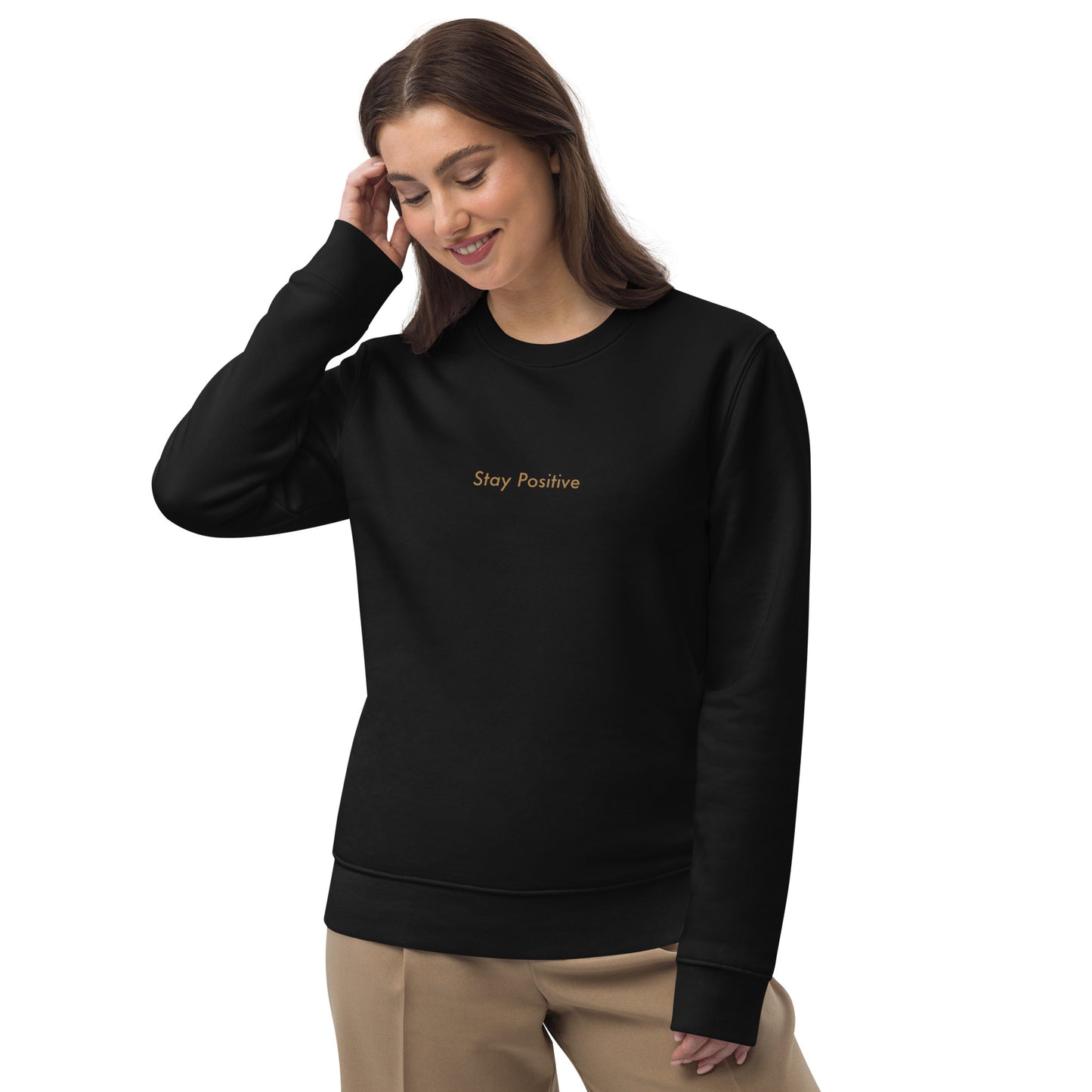 Stay Positive Women's Oversized Organic Cotton Sweatshirt