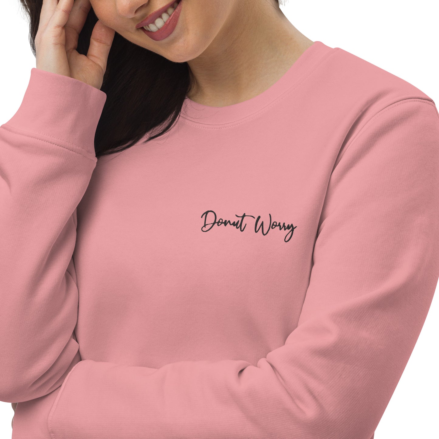 Donut Worry Women's Oversized Organic Cotton Sweatshirt