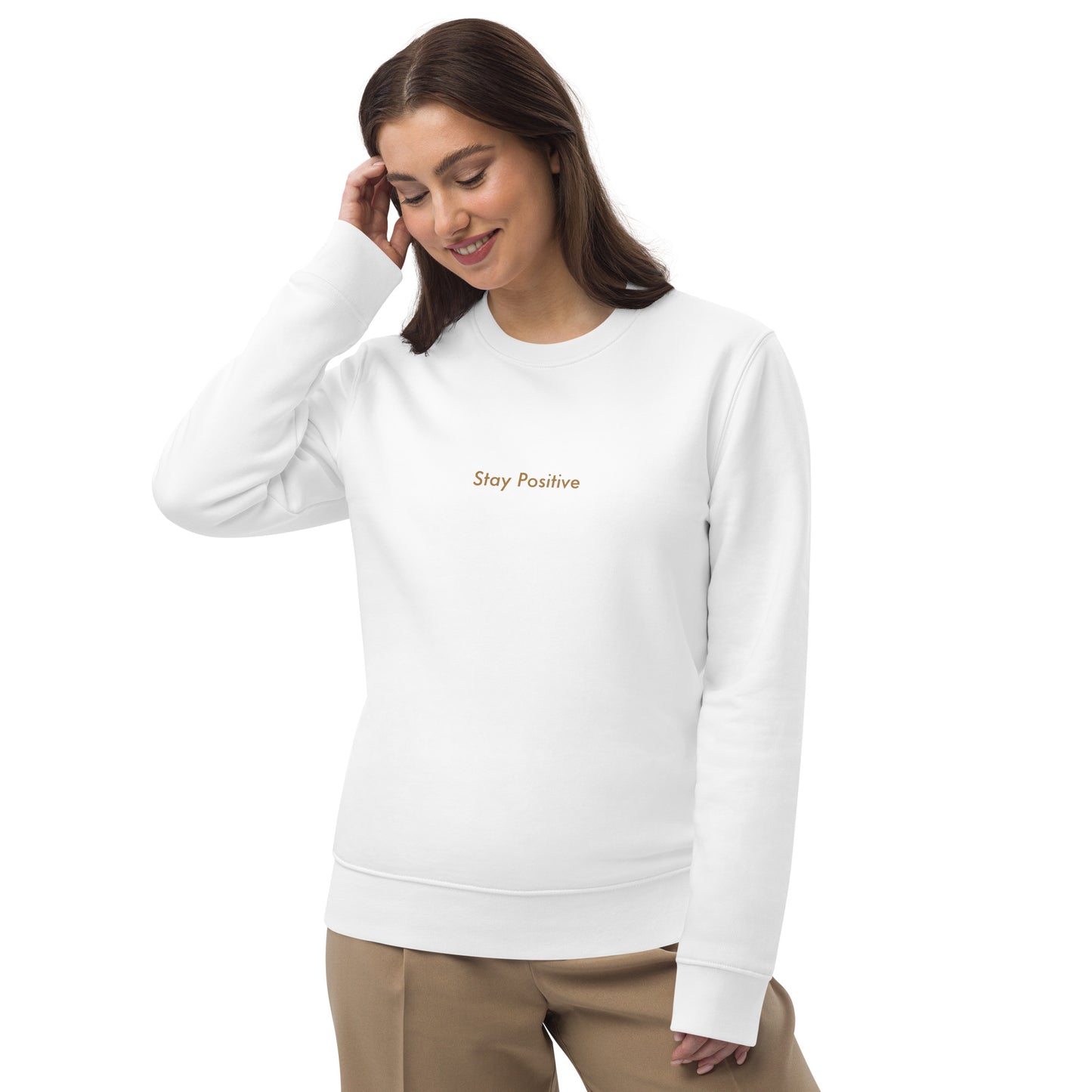 Stay Positive Women's Oversized Organic Cotton Sweatshirt