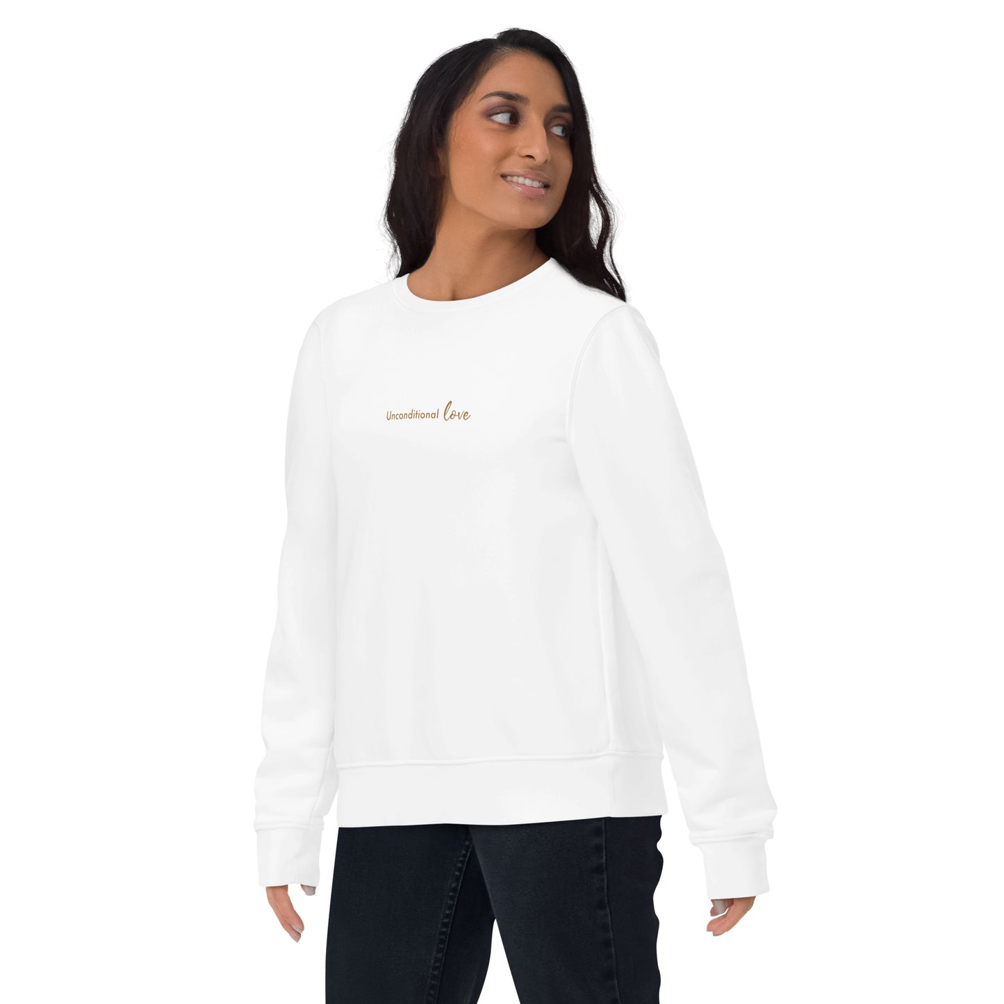 Unconditional Love Women's Oversized Organic Cotton Sweatshirt