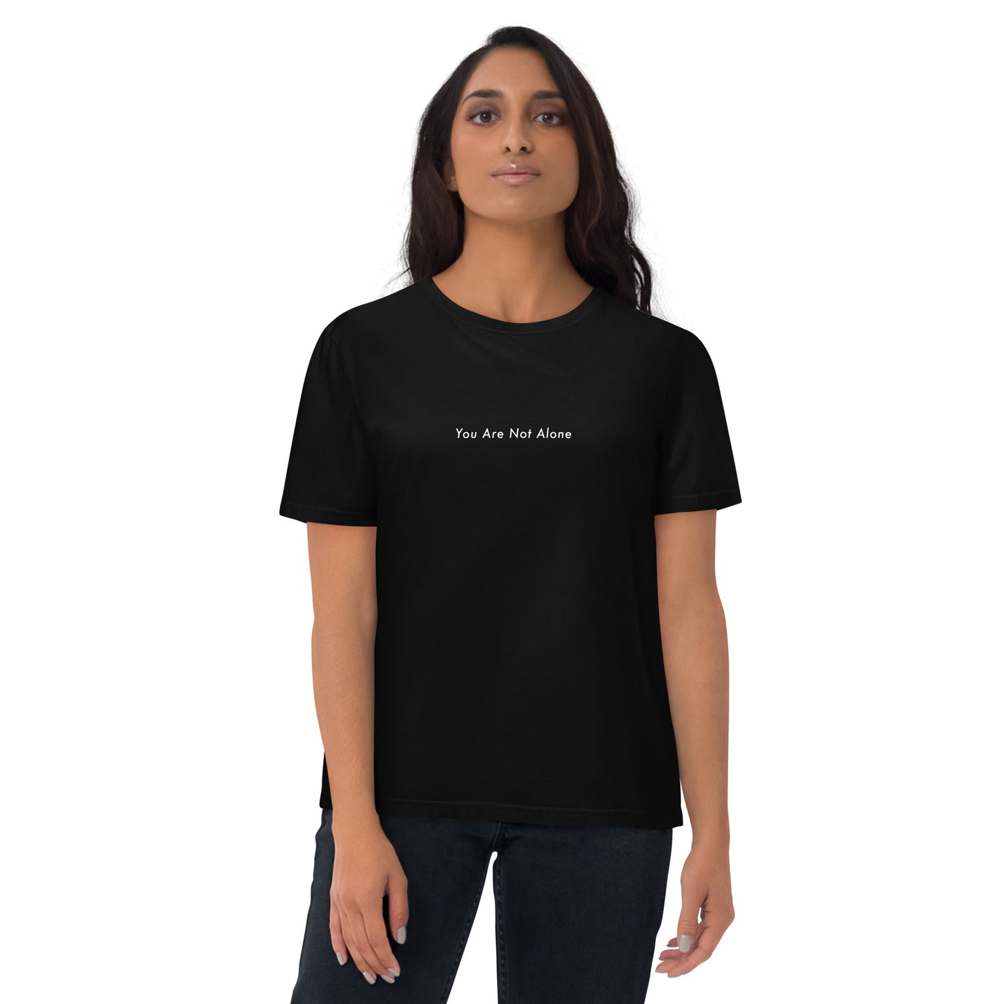 You Are Not Alone Women's Oversized 100% Organic Cotton T-Shirt
