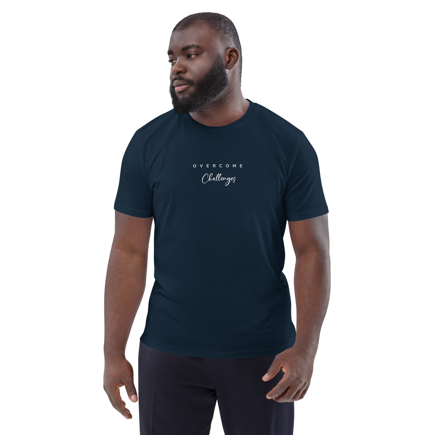 Overcome Challenges Men's 100% Organic Cotton T-Shirt