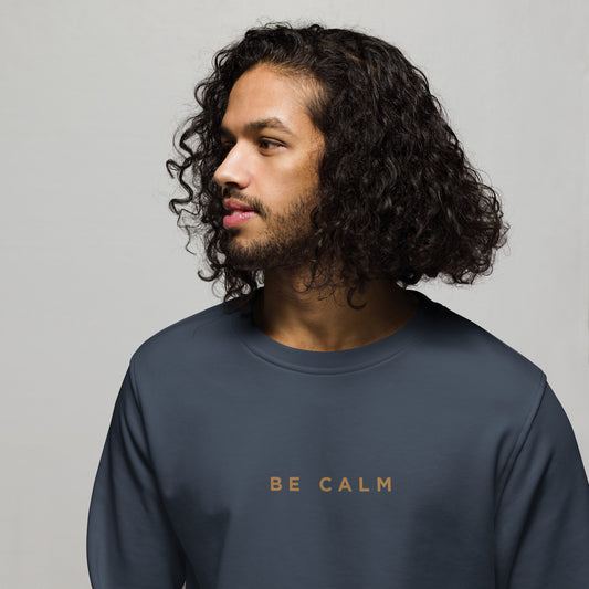 Be Calm Men's Organic Cotton Sweatshirt