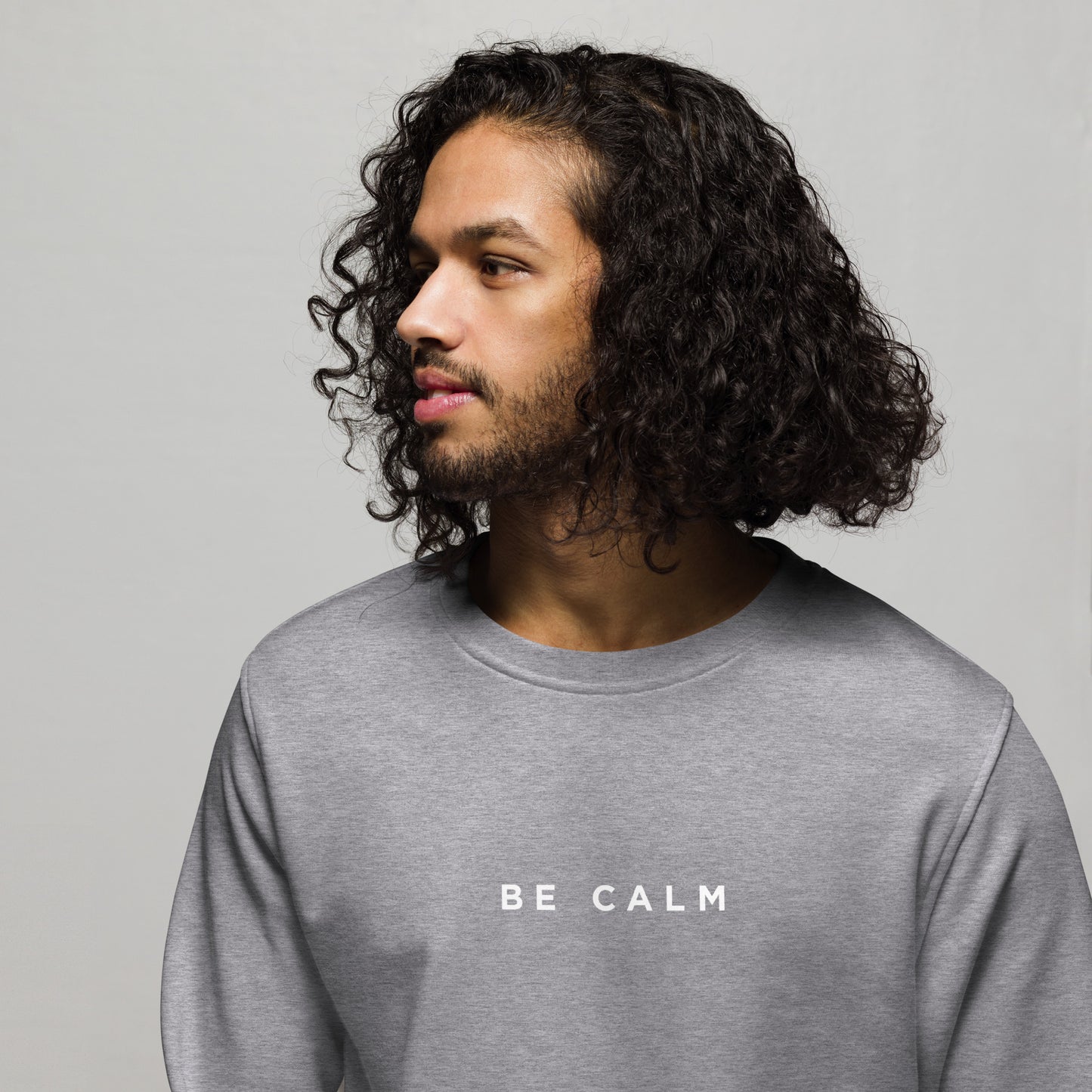 Be Calm Men's Organic Cotton Sweatshirt